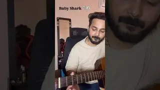 Baby Shark Guitar Tab | Easy guitar Lesson for beginners | Single String #ytshorts #shorts
