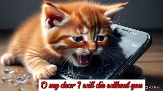 He lost his dearest mobile | ai models | cat stories | cute cats #Cat #cattales #funny #cutecats