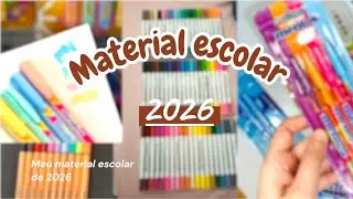 Material escolar de 2026 🛍✨🎀☝🏼 [meu material escolar]💗