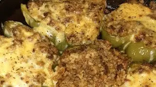 Stuffed Bell Peppers (Cooking Video) I do not own rights to audio*