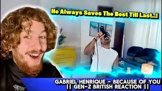 He So Vocally Strong Is Crazy..! || Gabriel Henrique - Because Of You || Gen-Z British Reaction ||