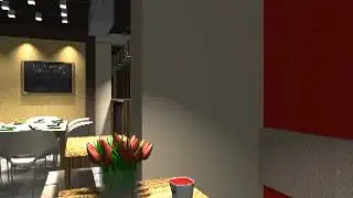 Projekt wnętrza pizzerii - wirtualny spacer - DESIGNUM Cad Decor 2.0