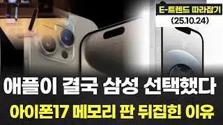 “애플이 결국 삼성 선택했다…아이폰17 메모리 판 뒤집힌 이유”