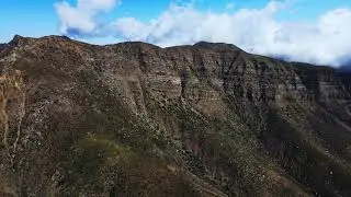 Topa Topa Mountain, Los Padres Mountains, Ojai, Ventura County, California (4K) Moving Art Drone