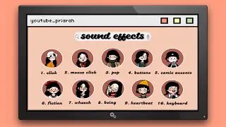 cute/aesthetic sound effects for editing (no copyright)