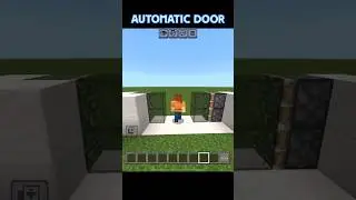 automatic door in minecraft || #shorts #minecraft #trendingshorts #viralshort