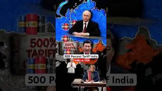 US Hits India With 500% Tariff 😱 #shorts #trumptariffs #india