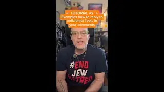 TUTORIAL #2: Examples how to reply to antizionist libels in your comments