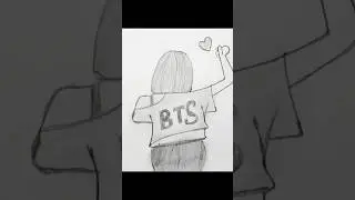 how draw BTS drawing for beginners #drawpic #easydraw pencil drawing #btsdrawing