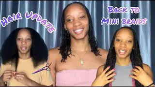 It's Time To Stop Neglecting My Hair | Back to Mini Braids | Type 4 Natural Hair