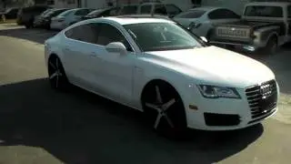 DUBSandTIRES.com 22 Inch XO Miami Brused Wheels 2012 Audi A7 Review Miami Hallandale