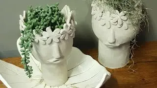 Lets make a face planter * unique handmade plant pot* #clay #ceramics #howtomake