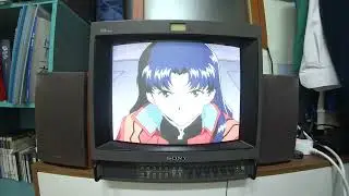 Watch Evangelion Opening on CRT TV - 4