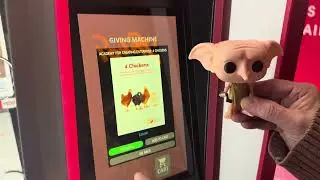 Dobby Buying Chickens at the Giving Machine