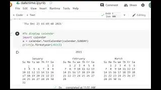 Date and time module in python