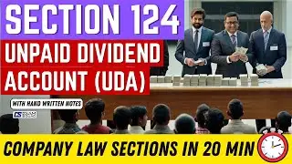 Unpaid Dividend Account Section 124 | Company Law | Quick Revision with Notes | CS Examsquad