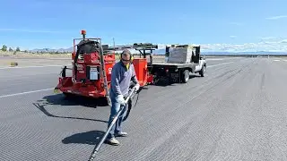 Airport operations Runway crack repair