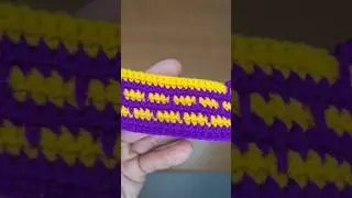 Crochet brick stitch Colorful blanket pattern #crochet #artist #knitting #tutorial #brickstitch