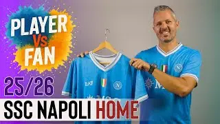 Comparison Between Player and Fan Version of the SSC Napoli 2025/26 Third Jersey