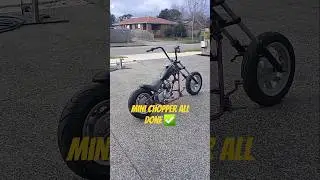 Mini chopper all done✅ #done #project #win #customer #fun #harleydavidson #harley #fast #automobile