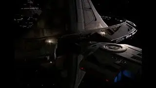 ds9 for the uniform defiant departure scene