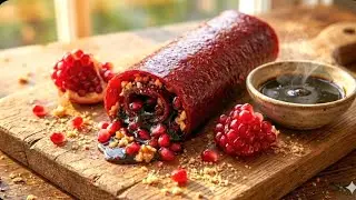 TIKTOK MOST VIRAL RECIPE ...... STUFFED LAVASHAK ROLL.... I Ate the VIRAL Lavashak Roll! So Sour! 😖