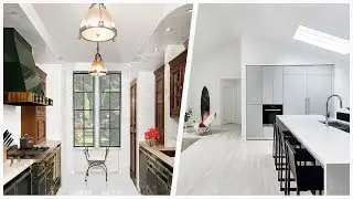75 Mid-sized White Floor Kitchen Design Ideas You'll Love 🔴