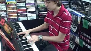 Joao from Brazil playing a little piano