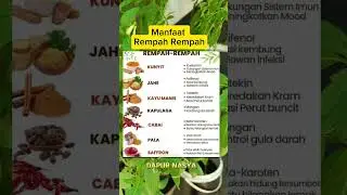 Manfaat Rempah Rempah #manfaatkesehatan