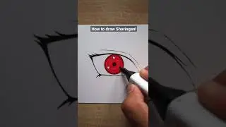How to draw Sharingan eye #shorts