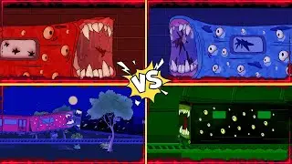 Monster Train 🆚 Among Us Minions 🆚 Spider Bus &ndash; Epic Cartoon Battle Tiles Hop Edm Rush