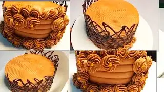 How To Decorate With Chocolate Butter Cream /  How To Make Chocolate Cage