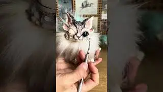 Revealing the dragon-koi&rsquo;s eyes #artdoll #handmadetoy