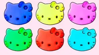 Learn Colors With Hello Kitty Play Doh Modelling Clay Mickey Mouse Fun & Creative for Kids