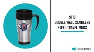 Personalized 14 oz. Double Wall Stainless Steel Travel Mugs
