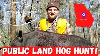 PUBLIC LAND HOG HUNT WITH A LONGBOW|Traditional Bowhunting|The Stickboys