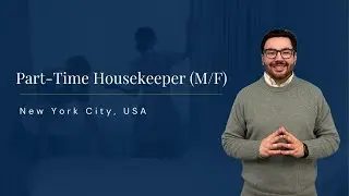 Part Time Housekeeper job in Manahattan, New-York, USA