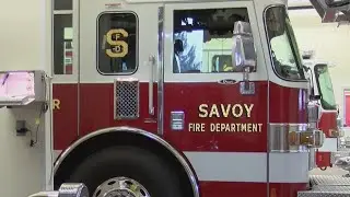 Savoy Fire Department training for water and ice rescues
