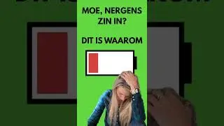 Moe, nergens zin in? Teruggetrokken in jezelf?