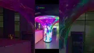Genex Artistic Column LED Display | Transform Spaces Into Immersive Color Dreamscapes #ledscreen