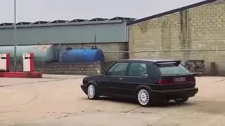 VW Golf mk2 GTD TDI burnout