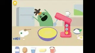 Making a pancake for Baby Boffo from Dumb Ways JR