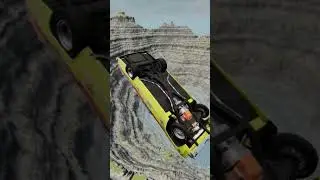 Cars Vs Leap Of Death #124 | BeamNg Drive #shorts #beamngdrive #carsvs
