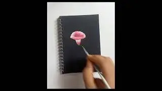 Morning glory flower # easy#painting#shortsvideo