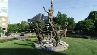 Musica Sculpture Aerial Footage - Nashville