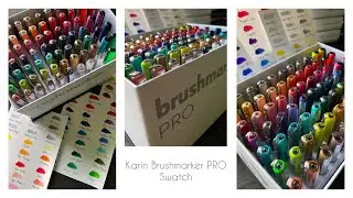 Karin Markers | Brushmarker PRO | Neon Colors | Color Swatch