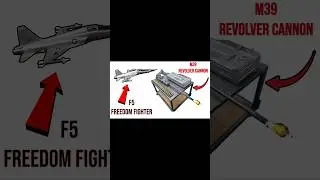 20mm M39 Revolver Cannon Display With Ammunition Used on F5 Freedom Fighter#military #army #aviation