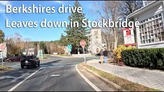 Berkshires scenic drive mid-to-late fall - leaves down in Stockbridge