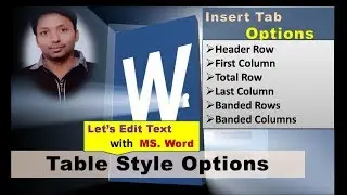 Table Style Options - How to use MS Word