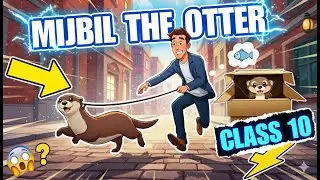 mijbil the otter class 10 in hindi animated / class 10 english chapter 8 mijbil the otter